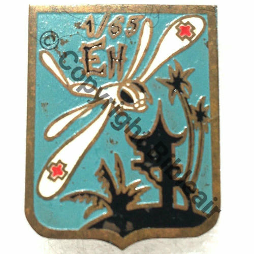 INDO A0650 1954- EH.1.65 DURANCE  Fab Loc Metal Peint Epingle soudee Dos lisse irreg Src.mesnil01 175Eur(x3) 